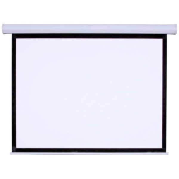 מסך הקרנה חשמלי לתליה על קיר 2.75x2.75 מ'  כולל שלט אלחוטי Innova BCPEBV121M