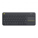 מקלדת עם משטח מגע Logitech Wireless Touch Keyboard K400 Plus