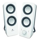 ⁦רמקולים למחשב Logitech Z200 2.0 Multimedia Retail בצבע לבן⁩ – תמונה ⁦2⁩
