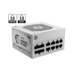 ⁦ספק כח  מודלארי לבן תומך PCIE-5 למארז מחשב 850W 80+ Gold דגם MSI MAG A850GL PCIE5⁩ – תמונה ⁦2⁩