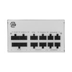 ⁦ספק כח  מודלארי לבן תומך PCIE-5 למארז מחשב 850W 80+ Gold דגם MSI MAG A850GL PCIE5⁩ – תמונה ⁦3⁩
