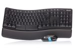 ‏סט מקלדת ועכבר אלחוטיים Microsoft Sculpt Comfort Desktop L3V-00014