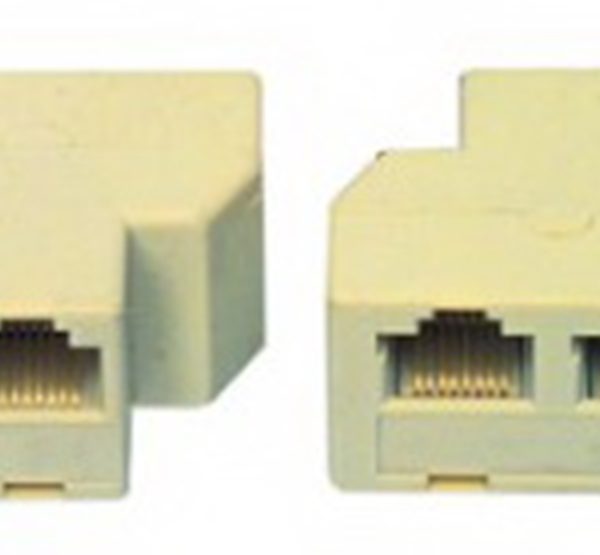 מפצל RJ45 נקבה ל-2 נקבות RJ45