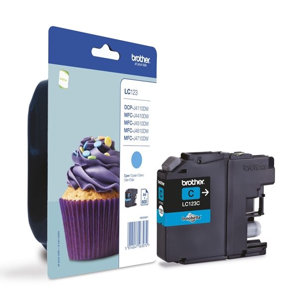 ראש דיו כחול תואם 600 דף Brother LC123C