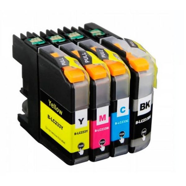 סט ראשי דיו תואמים LC223 (שחור. אדום. כחול. צהוב)