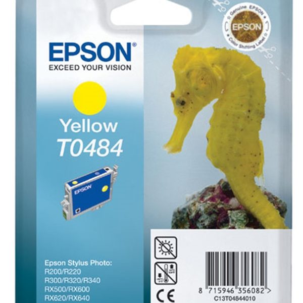 ראש דיו תואם צהוב EPSON T0484