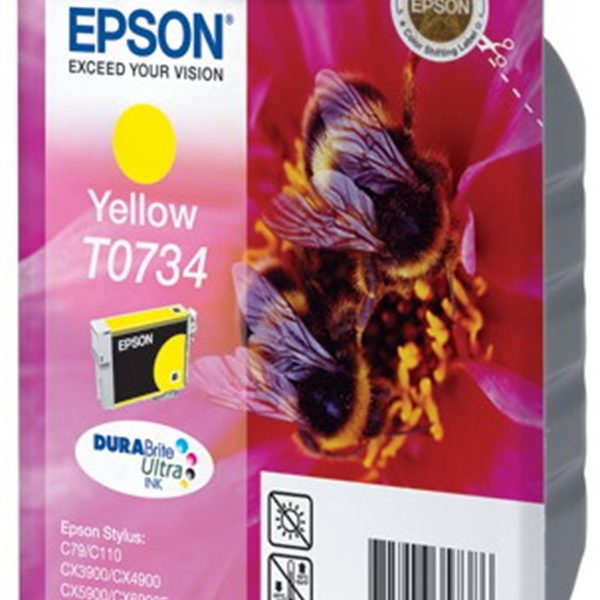 ראש דיו תואם צהוב EPSON T0734