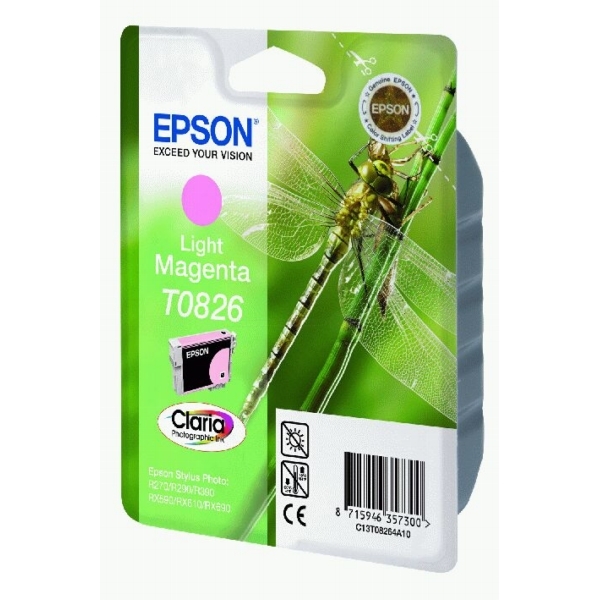 ראש דיו תואם אדום בהיר EPSON T0826 ראש דיו תואם אדום בהיר EPSON T0826