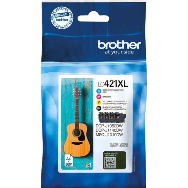 אריזת חסכון Brother LC-421XL (C/M/Y/BK)