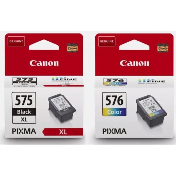 סט ראשי דיו מקורי CANON PG575XL + CL576XL