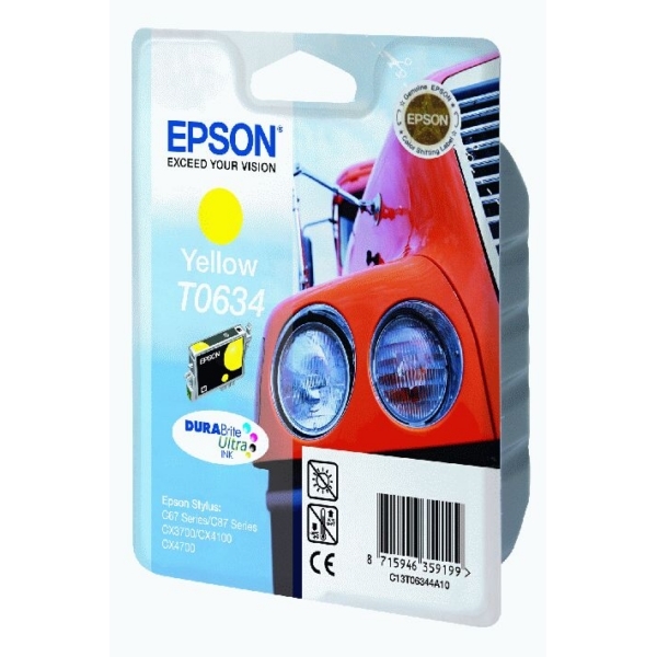 ראש דיו מקורי צהוב EPSON T0634 ראש דיו מקורי צהוב EPSON T0634