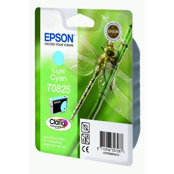 ראש דיו מקורי כחול בהיר EPSON T0825 ראש דיו מקורי כחול בהיר EPSON T0825