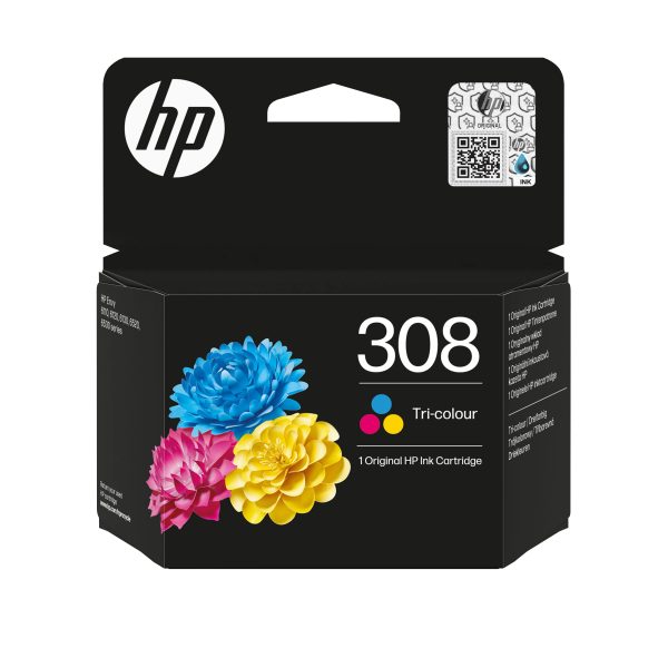 ראש דיו מקורי צבעוני HP 308 7FP20UE