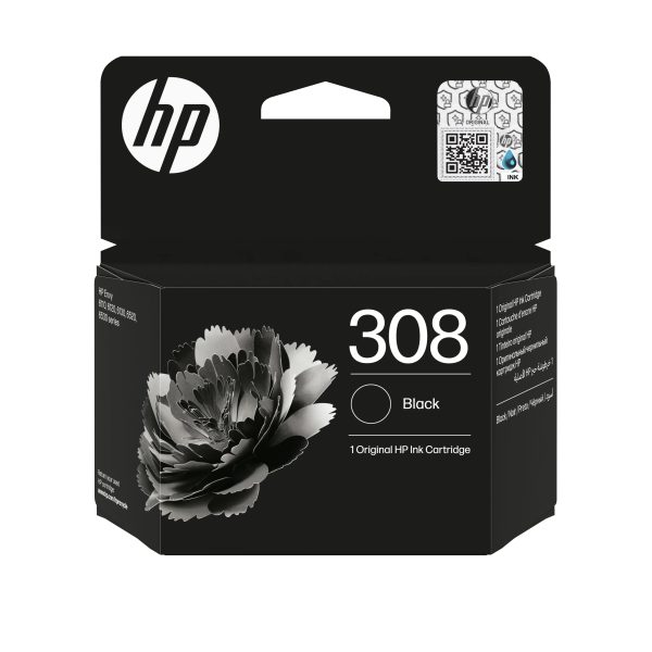 ראש דיו מקורי שחור HP 308 7FP21UE
