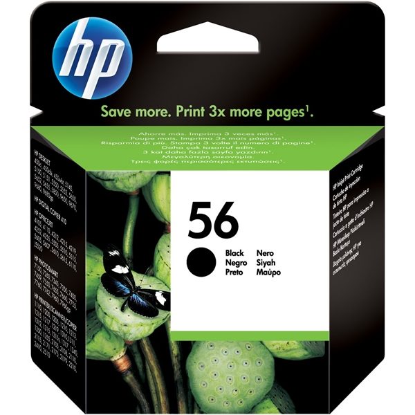 ראש דיו מקורי שחור HP56 C6656AE