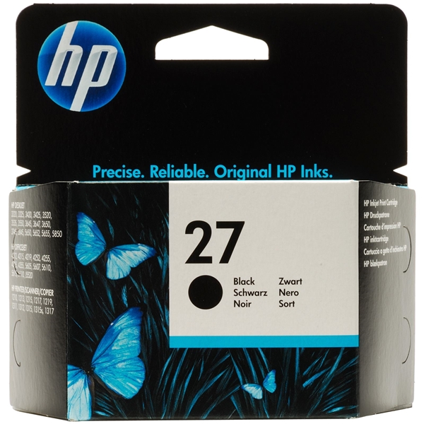 ראש דיו מקורי שחור HP27 C8727AE