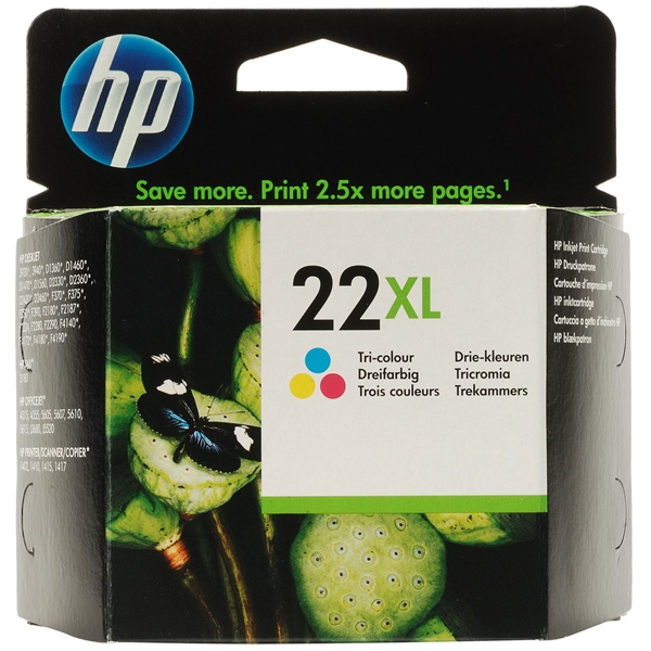 ראש דיו מקורי צבעוני HP22XL C9352CE