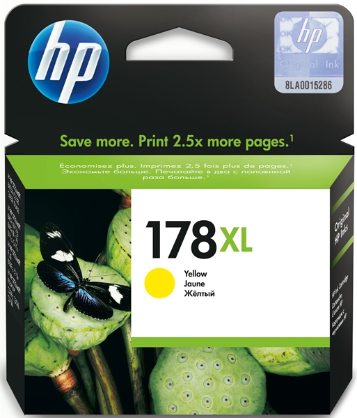 ראש דיו מקורי צהוב HP 178XL CB325HE