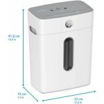 ⁦מגרסת נייר פתיתים 8 דפים 15 ליטר HP OneShred 8CC⁩ – תמונה ⁦2⁩