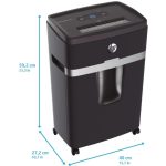 ⁦מגרסת נייר פתיתים 18 דפים 25 ליטר HP Pro Shredder 18CC⁩ – תמונה ⁦3⁩