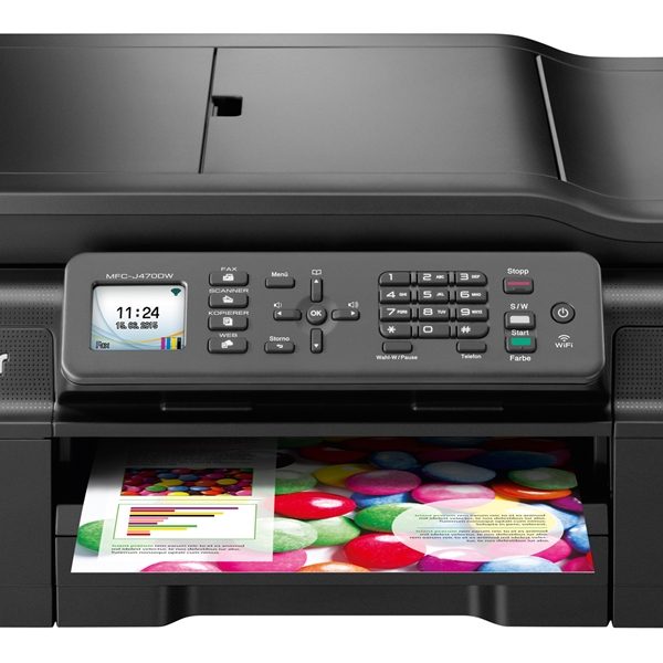 מדפסת משולבת הזרקת דיו  Brother MFC-J470DW