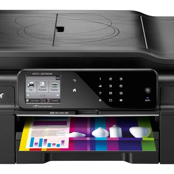 מדפסת משולבת הזרקת דיו  Brother MFC-J870DW