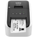 ⁦מדפסת מדבקות עם חיתוך אוטומטי ויכולת הדפסה באדום ושחור Brother QL-800⁩ – תמונה ⁦3⁩