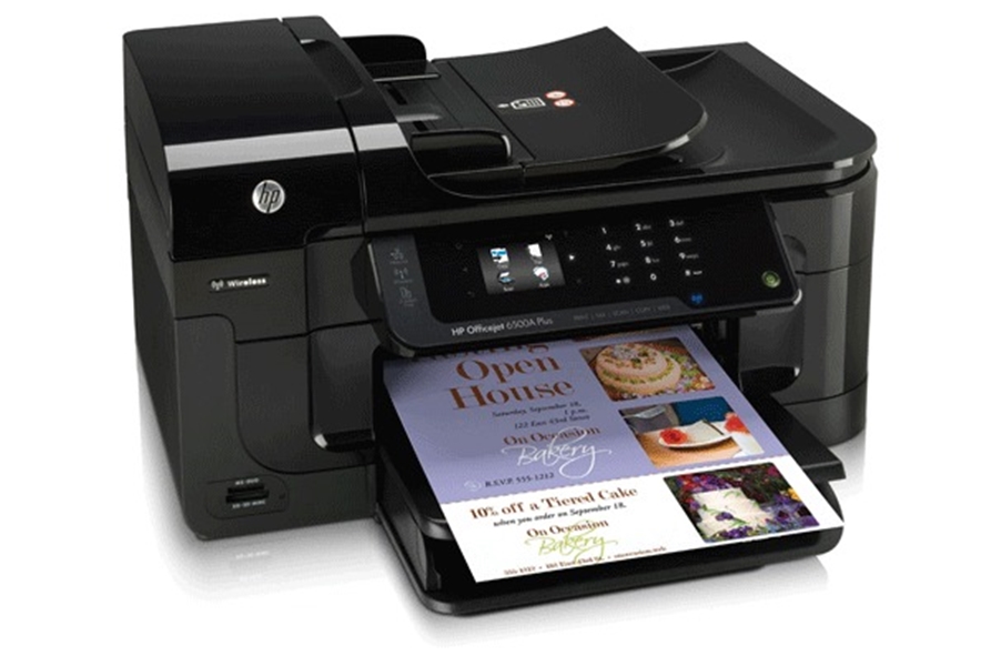 מדפסת הזרקת דיו HP Officejet 6500A Plus e
