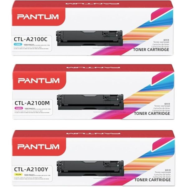 ערכת חסכון טונרים צבעוניים מקוריים  Pantum CTLA2100CMY