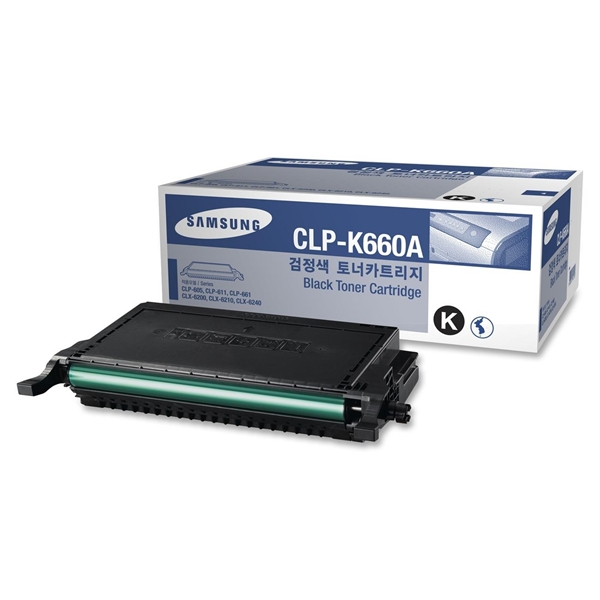 טונר שחור מקורי Samsung CLP-K660A טונר שחור מקורי Samsung CLP-K660A