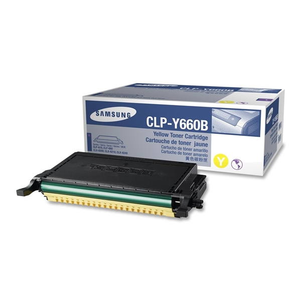 טונר צהוב מקורי Samsung CLP-Y660B טונר צהוב מקורי Samsung CLP-Y660B